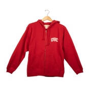 USC Trojans Women's Heritage Scarlet Candy Cane Stripe Arch Full Zip Hoodie